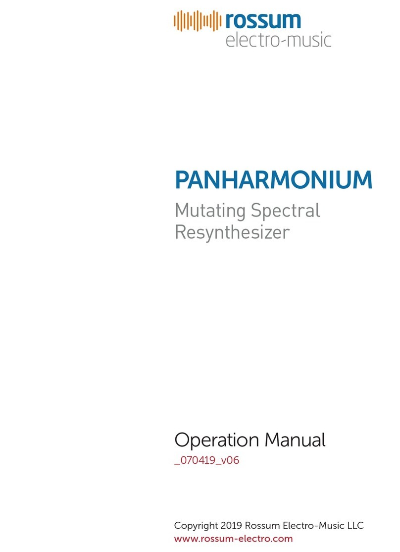 Rossum PANHARMONIUM User manual