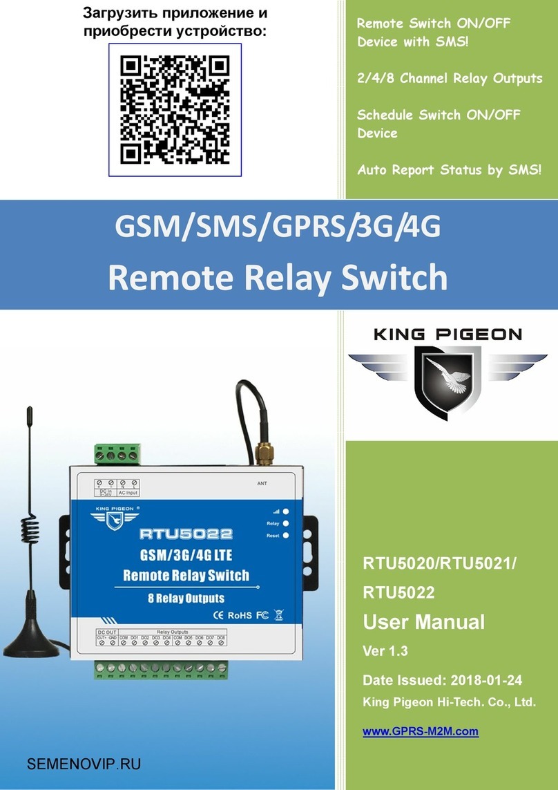 King Pigeon RTU5020 User manual