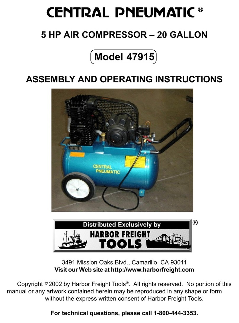 Central Pneumatic 47915 Assembly and operating instructions