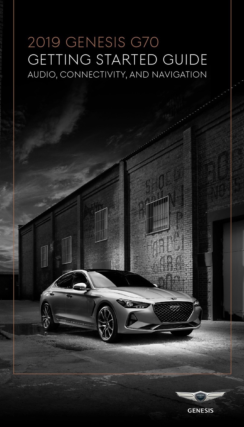 Genesis G70 2019 Getting started guide