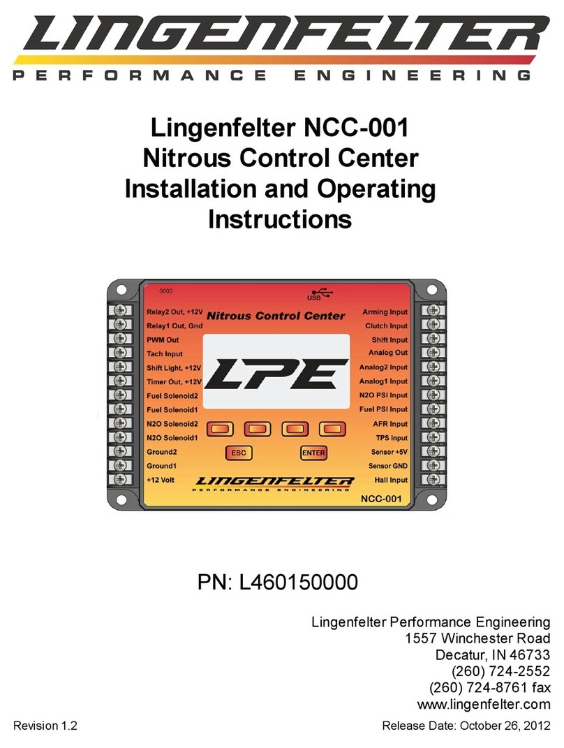 Lingenfelter NCC-001 Installation and operating instructions Lingenfelter NCC-001 Installation and operating instructions
