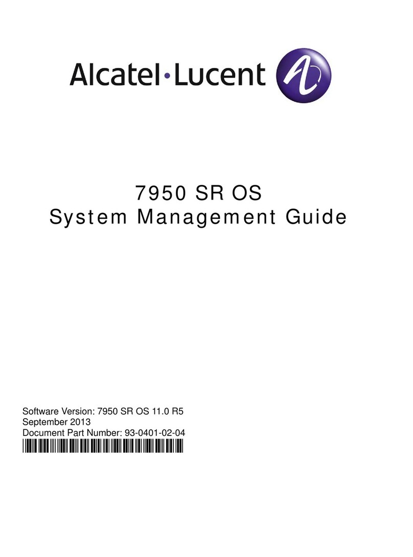 Alcatel-Lucent 7950 SR Programming manual