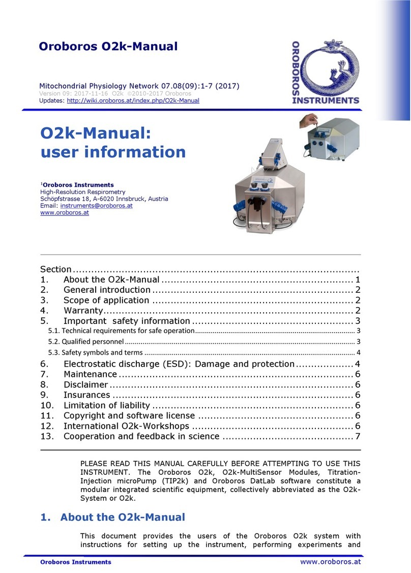 Oroboros Instruments O2k User manual