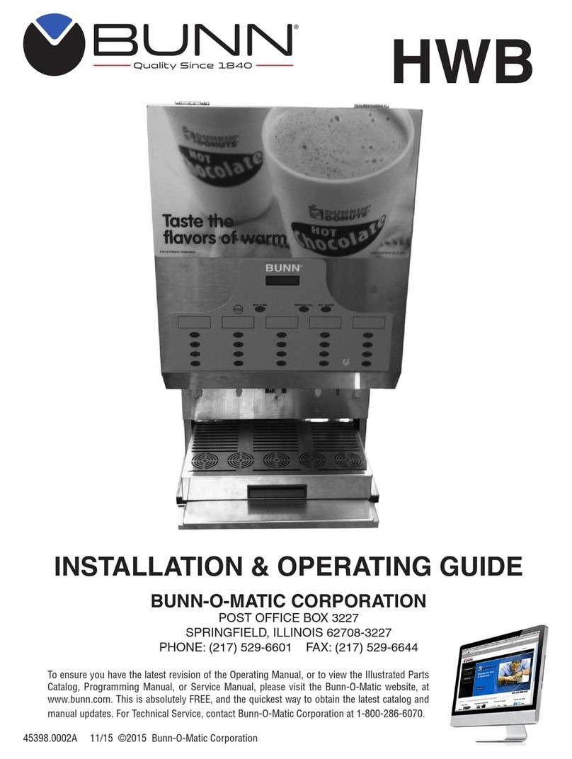 Bunn HWB Troubleshooting guide