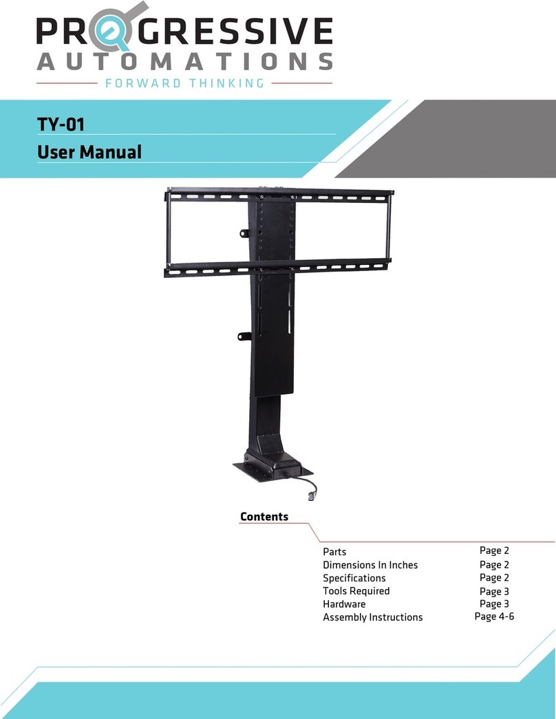 progressive automations TY-01 user manual progressive automations TY-01 user manual