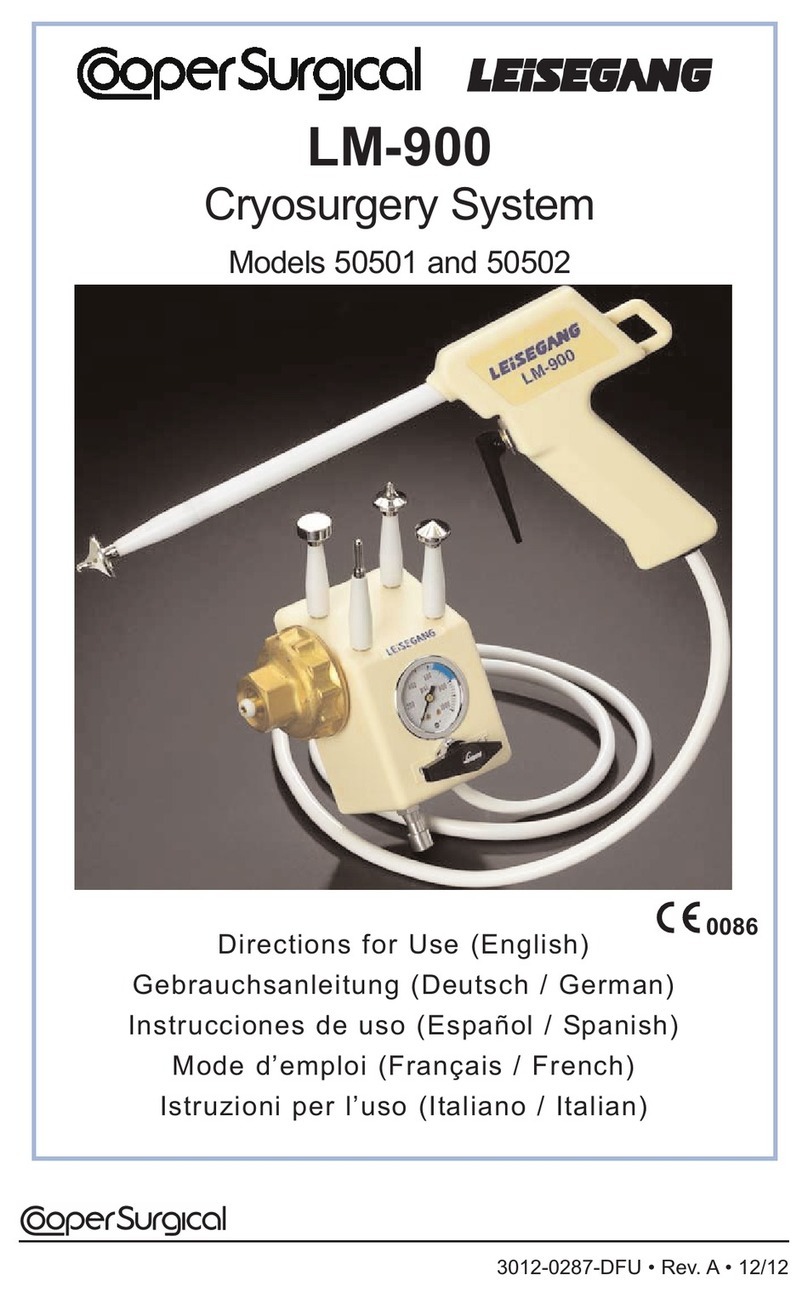 Cooper Surgical Leisegang LM-900 Directions for use