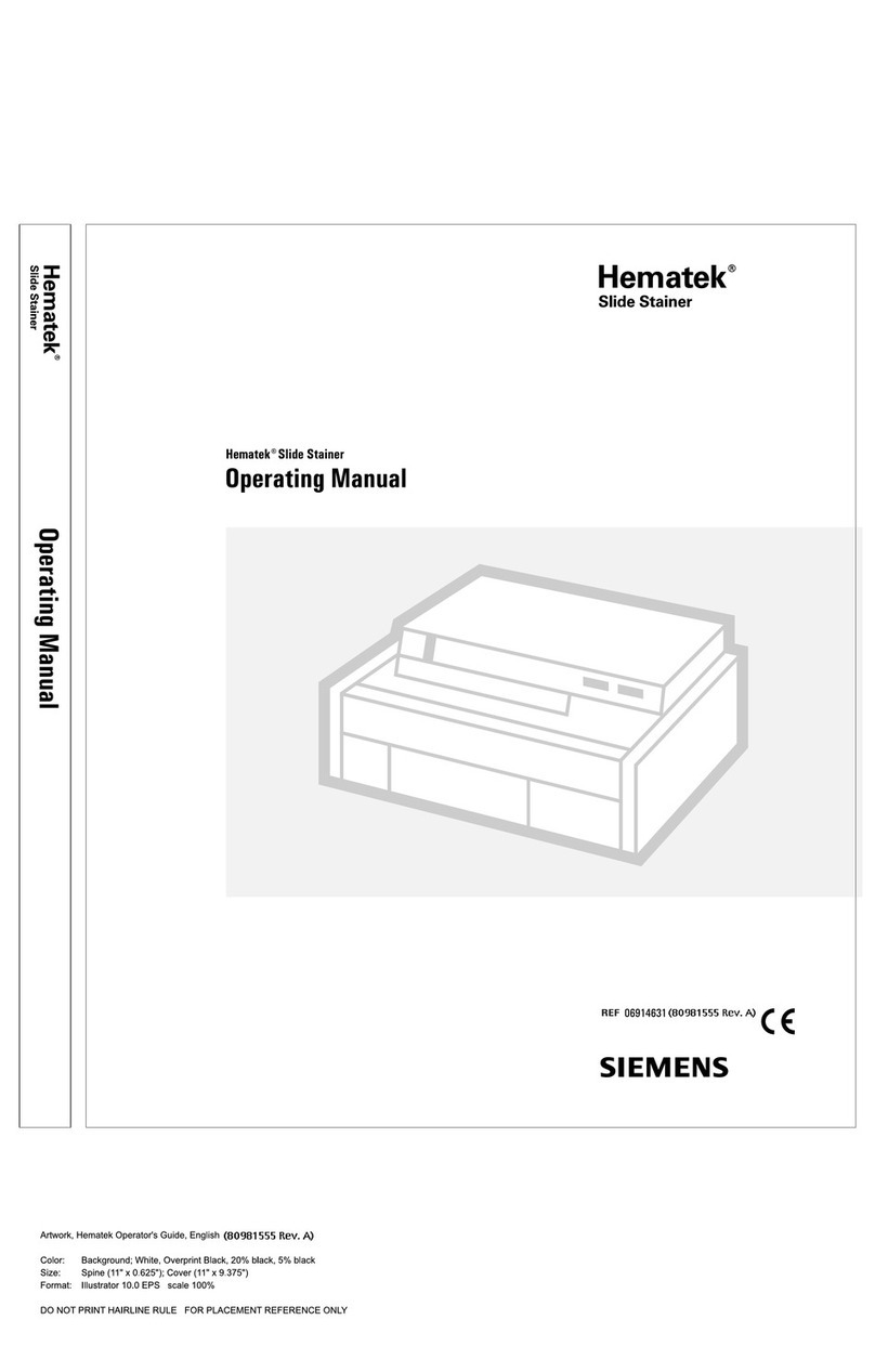 Siemens Hematek operating manual