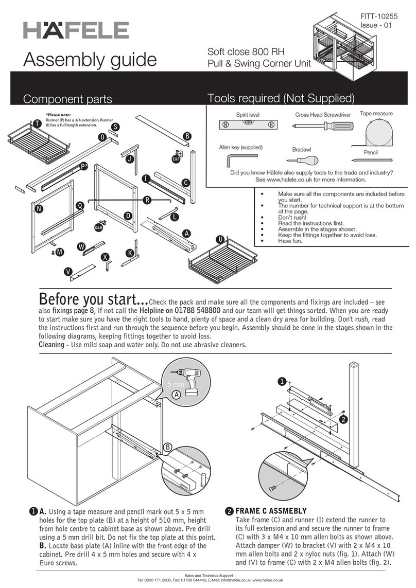 Hafele 800 RH Assembly guide