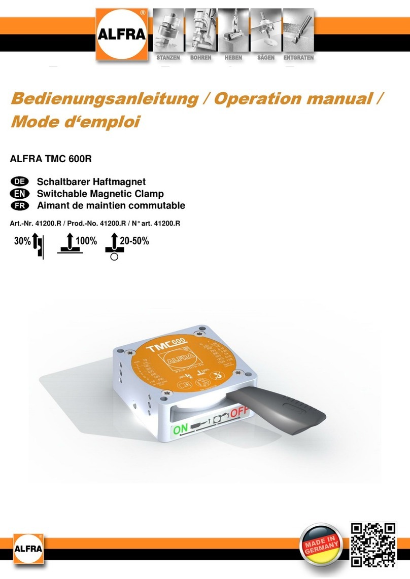 ALFRA TMC 600R Operation manual