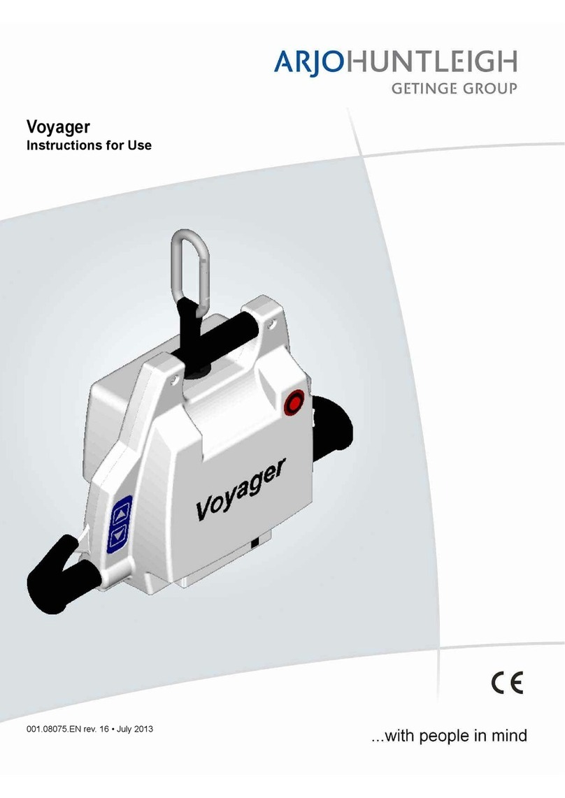 ARJO HUNTLEIGH Voyager Portable User manual ARJO HUNTLEIGH Voyager Portable User manual