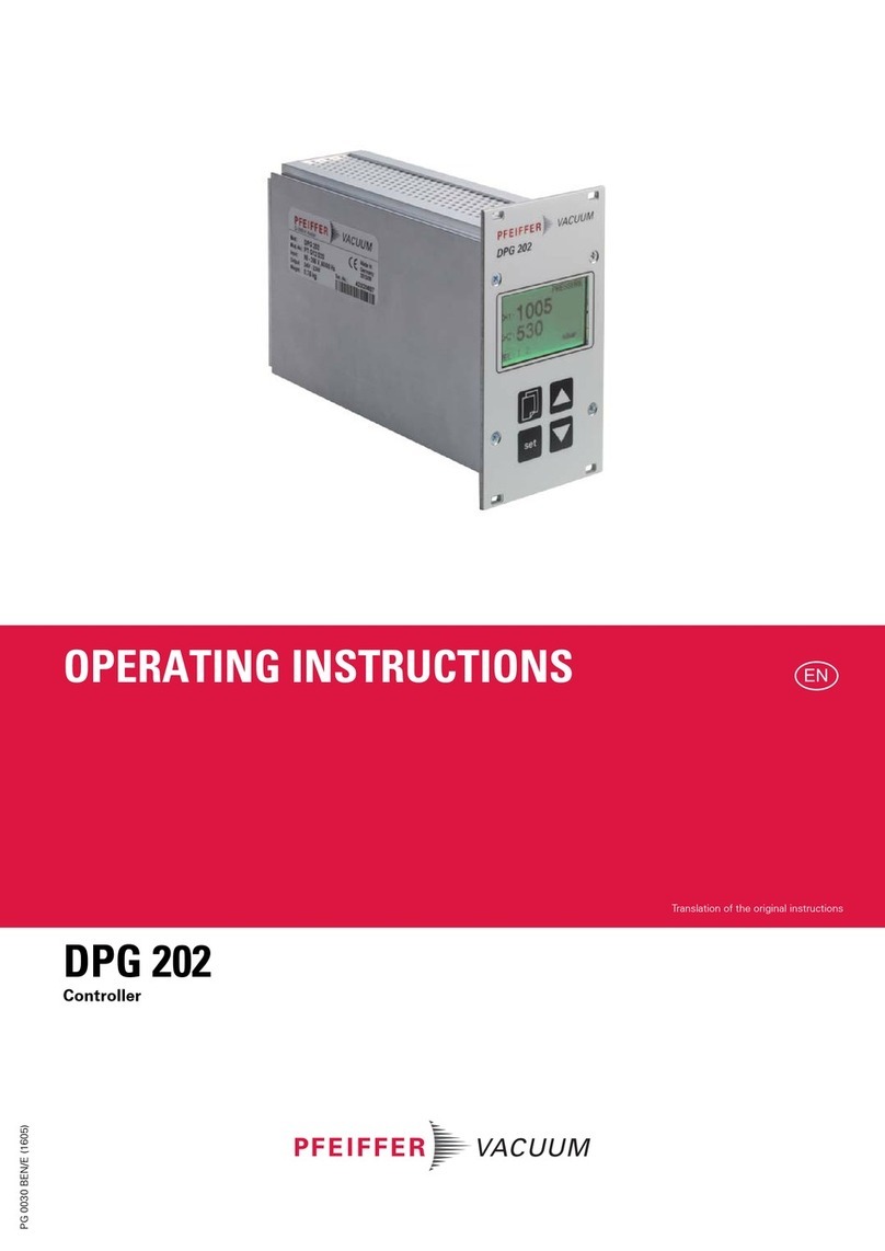 Pfeiffer Vacuum DPG 202 operating instructions