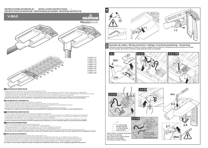 HOLOPHANE V-MAX V2 installation instructions