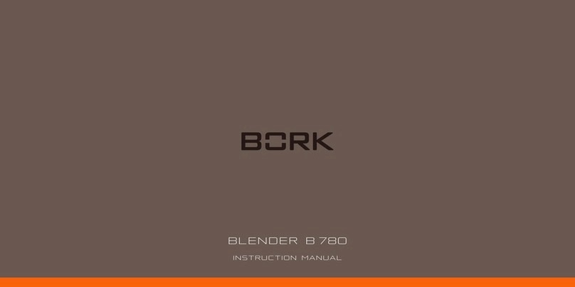 BORK B 780 instruction manual