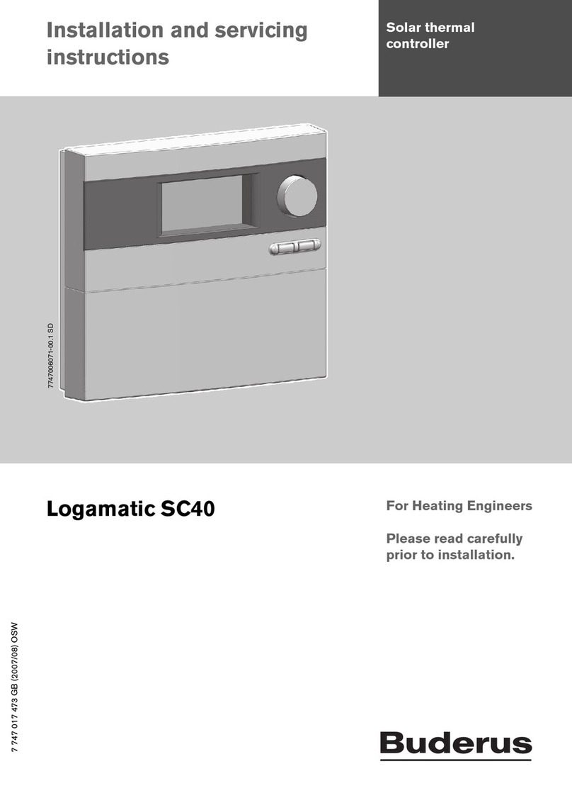 Buderus Logamatic SC40 User guide