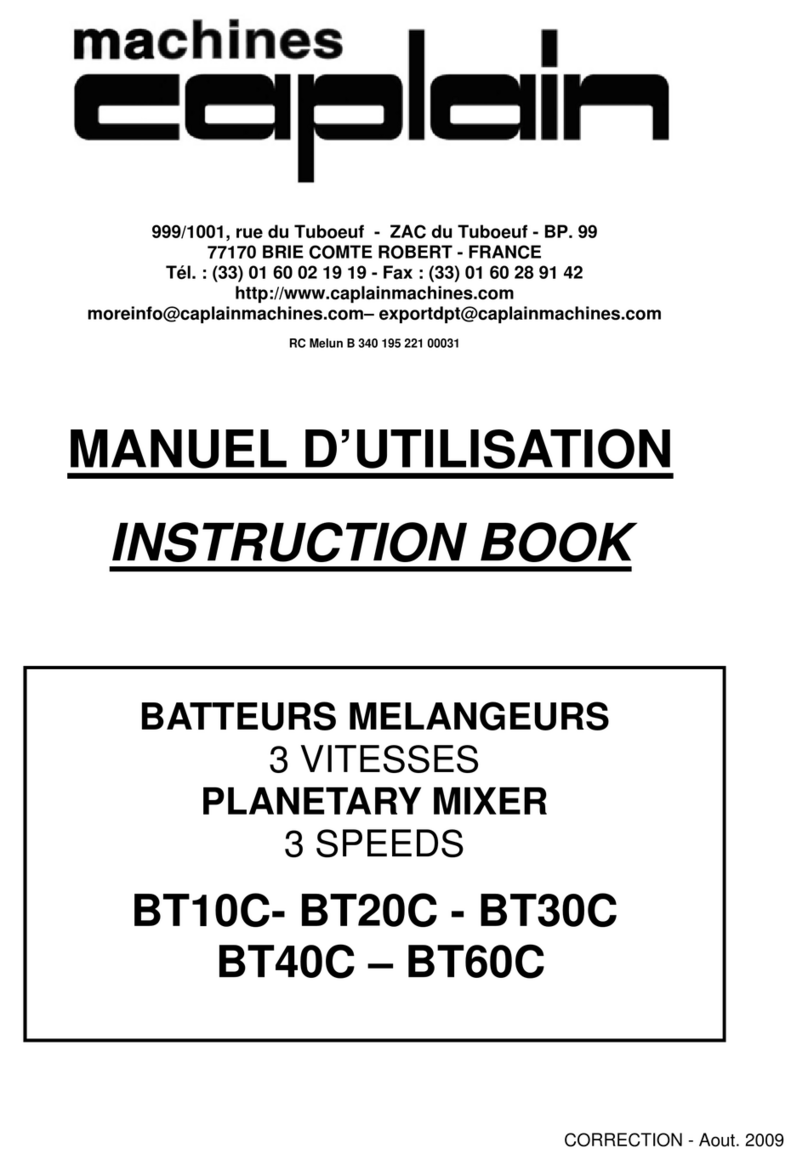 Caplain Machines BT10C Instruction book Caplain Machines BT10C Instruction book