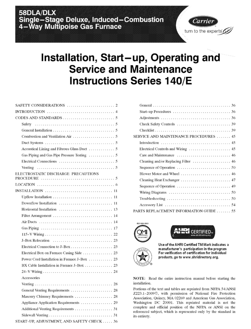 Carrier 140/E Series Installation manual