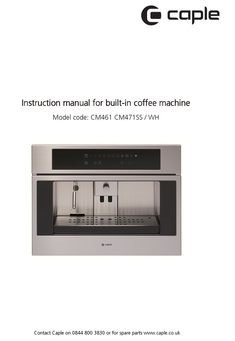 Caple CM461 instruction manual Caple CM461 instruction manual