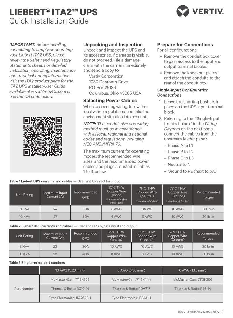 Vertiv Liebert ITA2 User manual