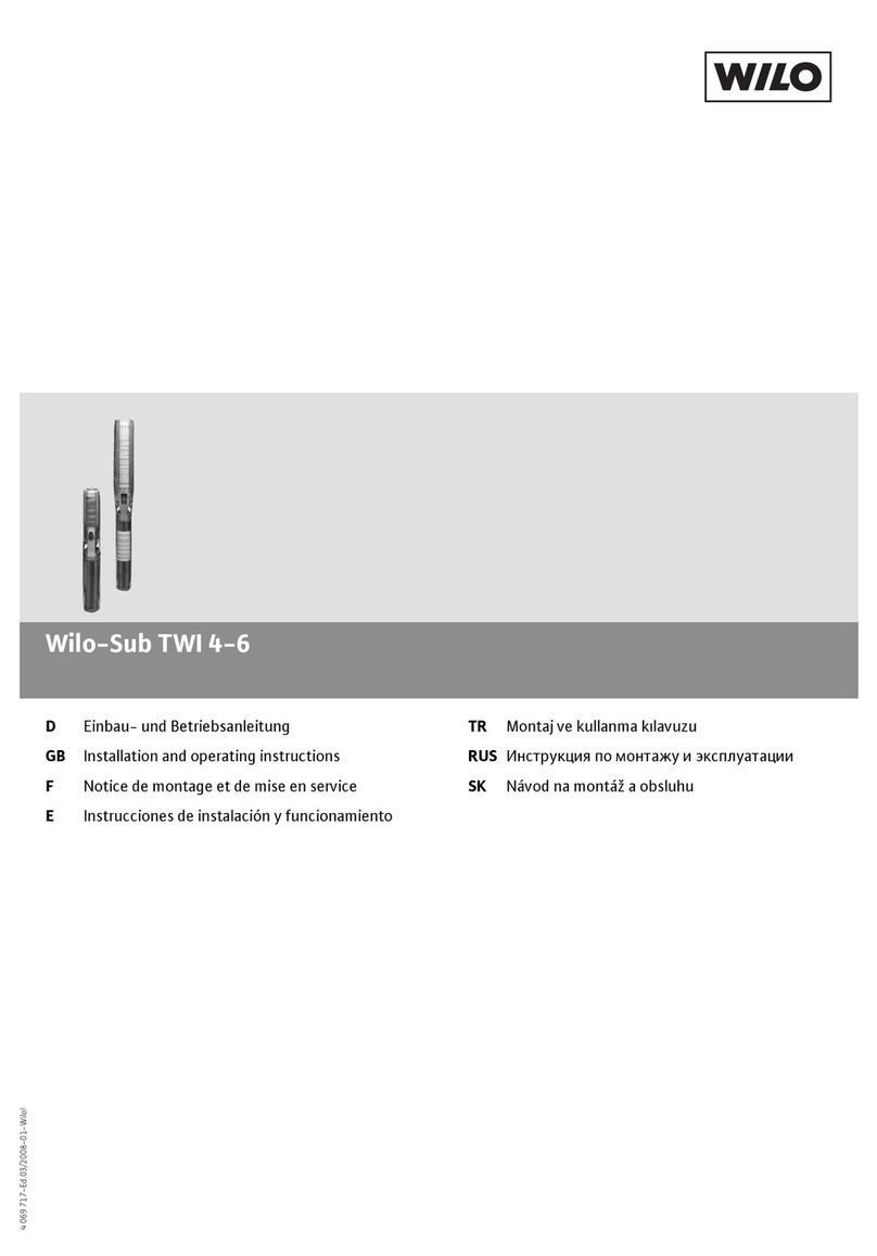 Wilo Sub TWI 4 Installation and operating instructions