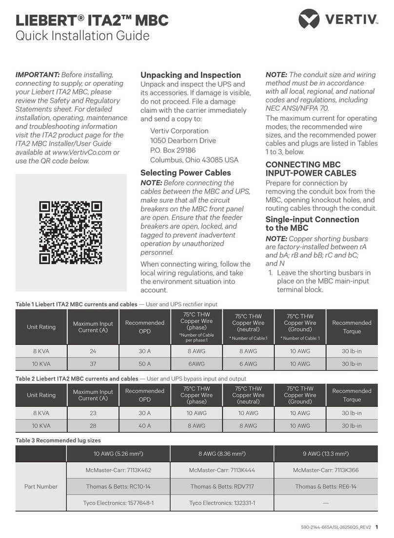 Vertiv Liebert ITA2 User manual