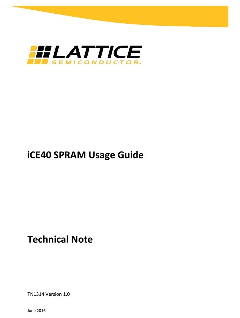 Lattice Semiconductor iCE40 SPRAM Series Instruction Manual
