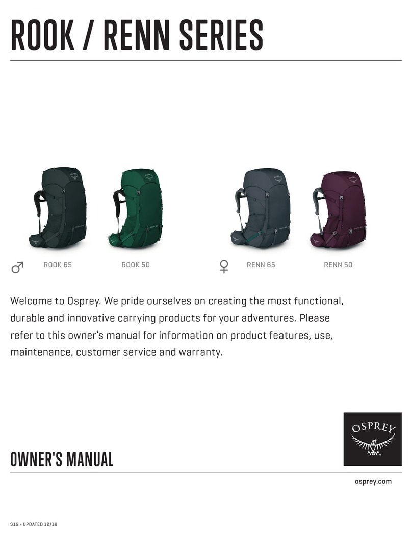 Osprey Rook Series owner's manual