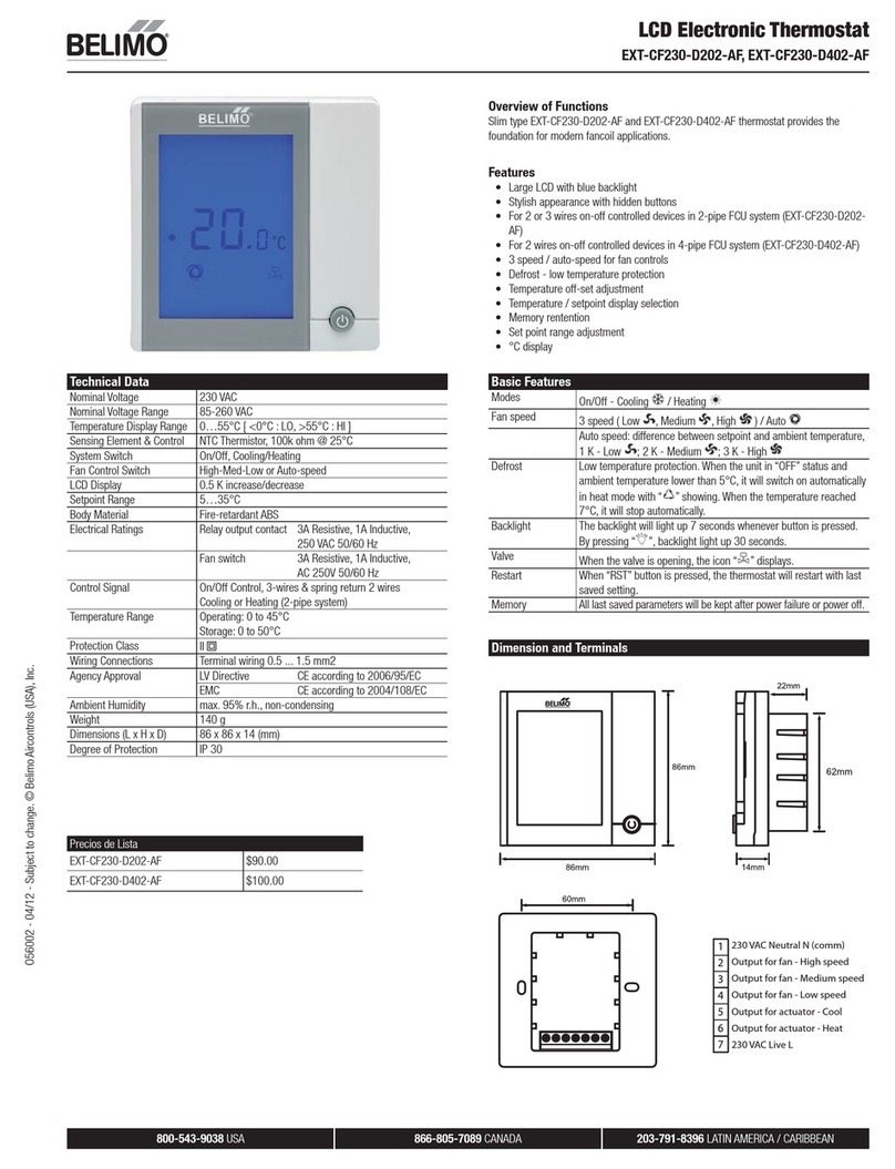 Belimo EXT-CF230-D402-AF User manual