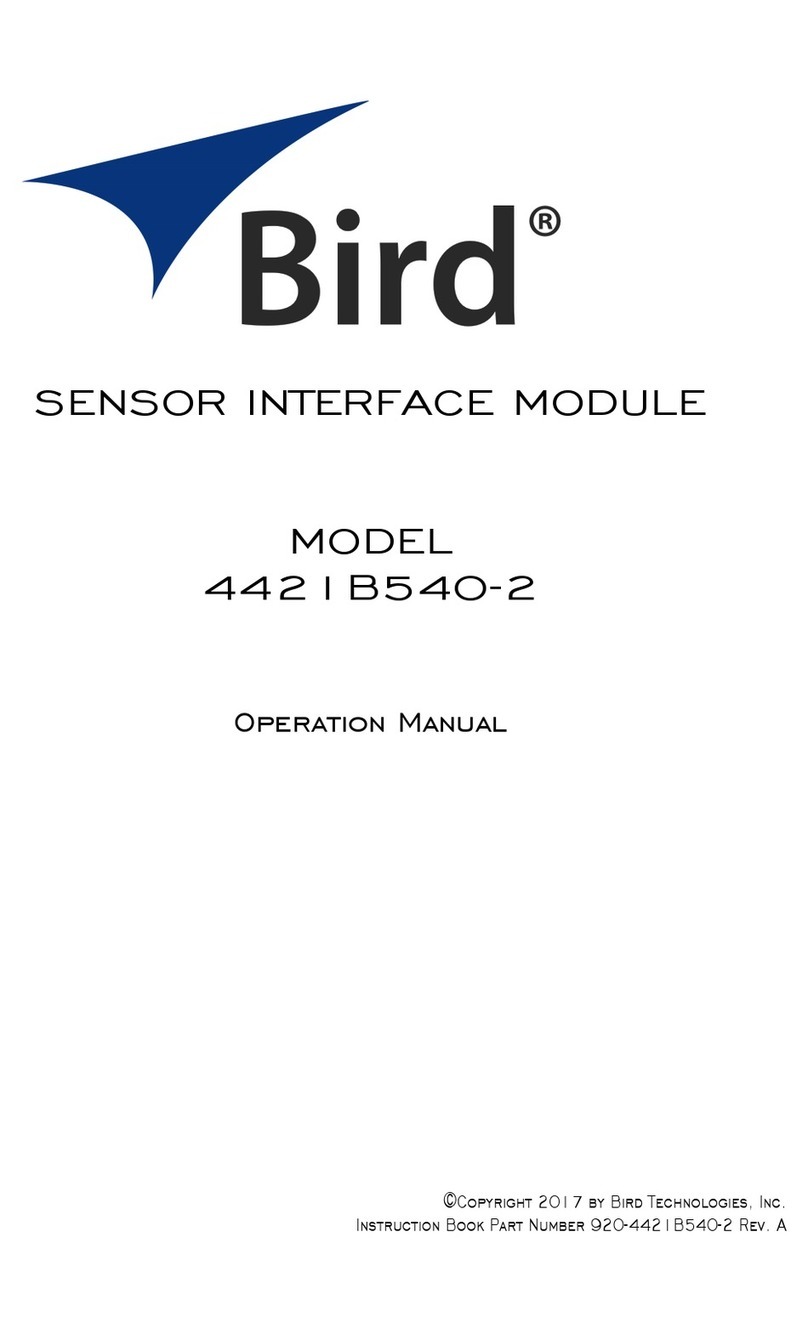 BIRD 4421B540-2 Operation manual