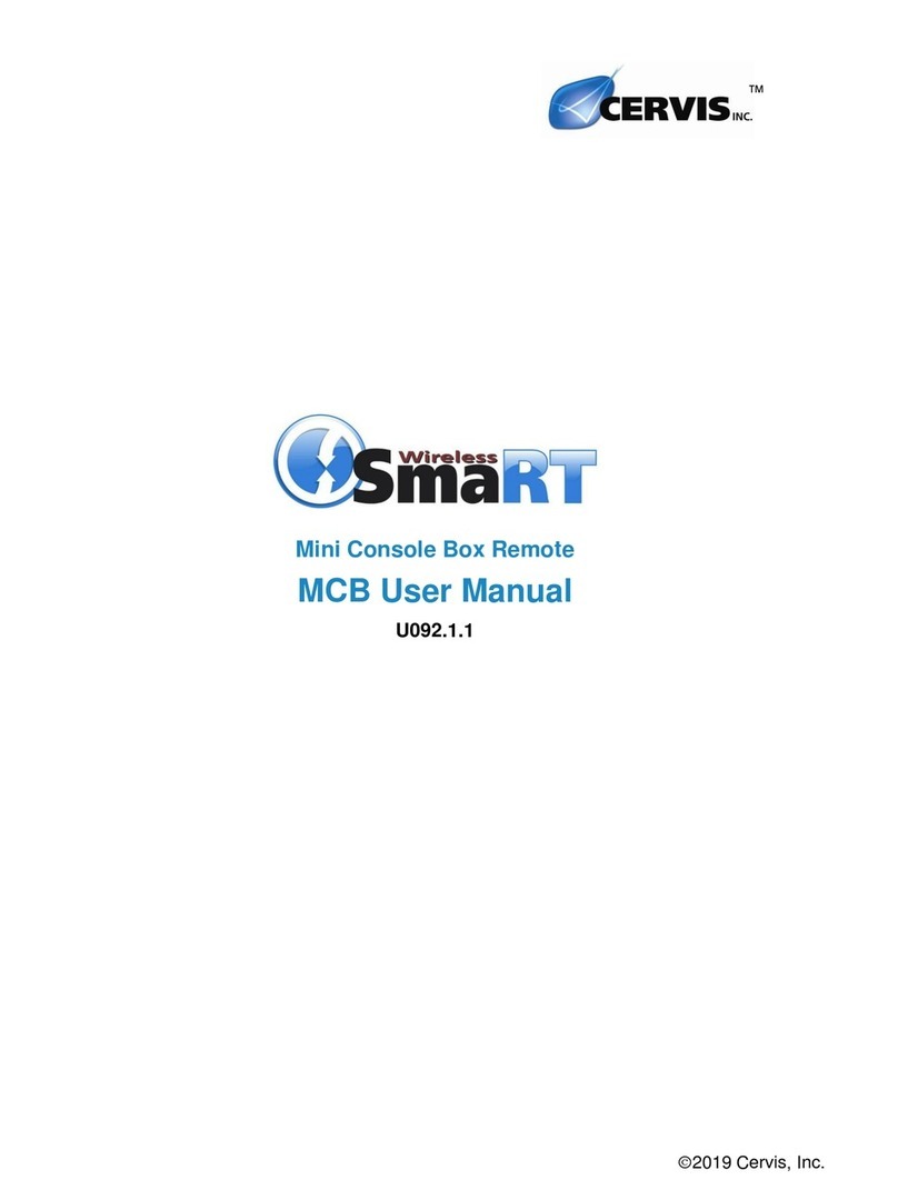 Cervis MCB Series user manual