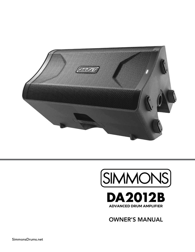 Simmons DA2012B owner's manual