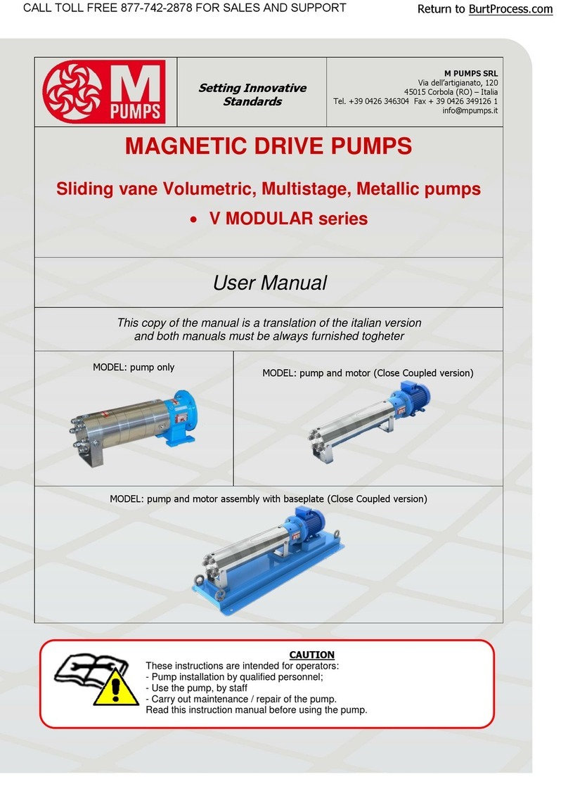 M Pumps V MODULAR Series user manual