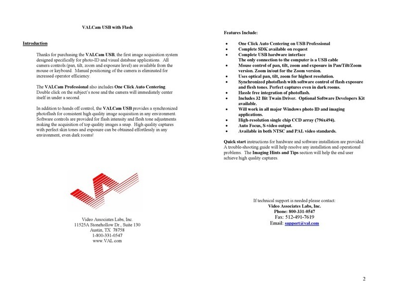 Video Associates Labs VALCam USB quick start guide
