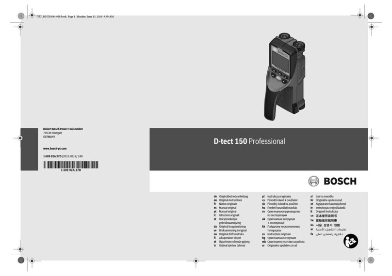 Bosch D-tect 150 Professional User manual