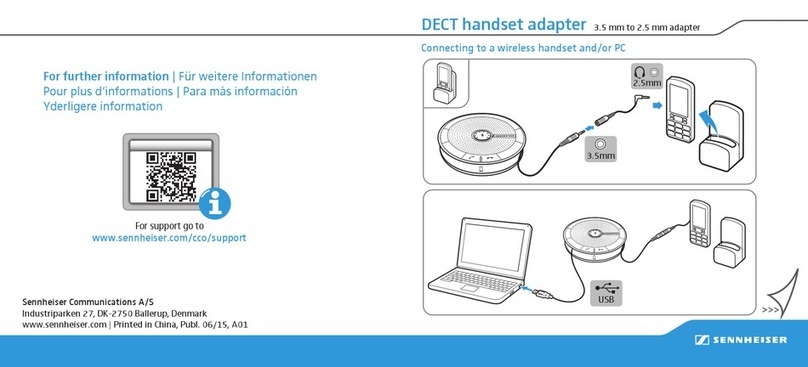 Sennheiser SP 20 User manual