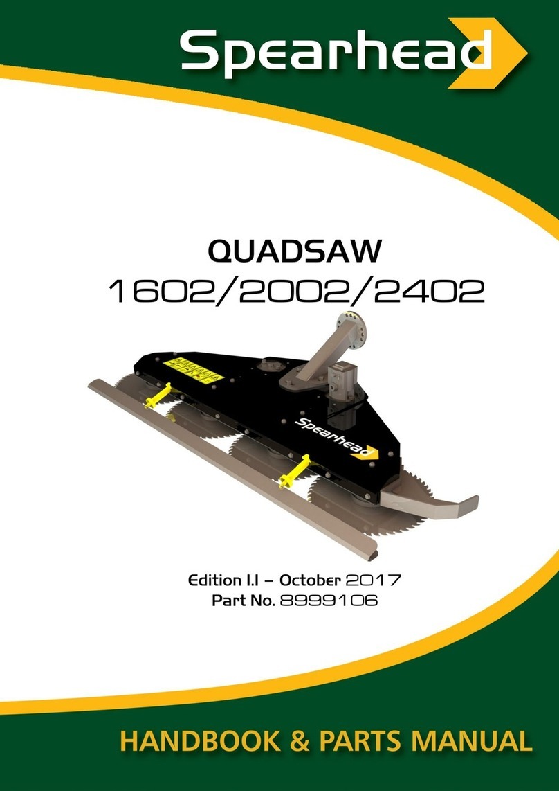 Spearhead Quadsaw 1602 Handbook & Parts Manual