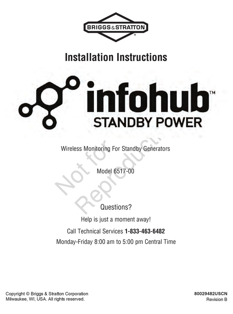 Briggs & Stratton Infohub 6517-00 installation instructions