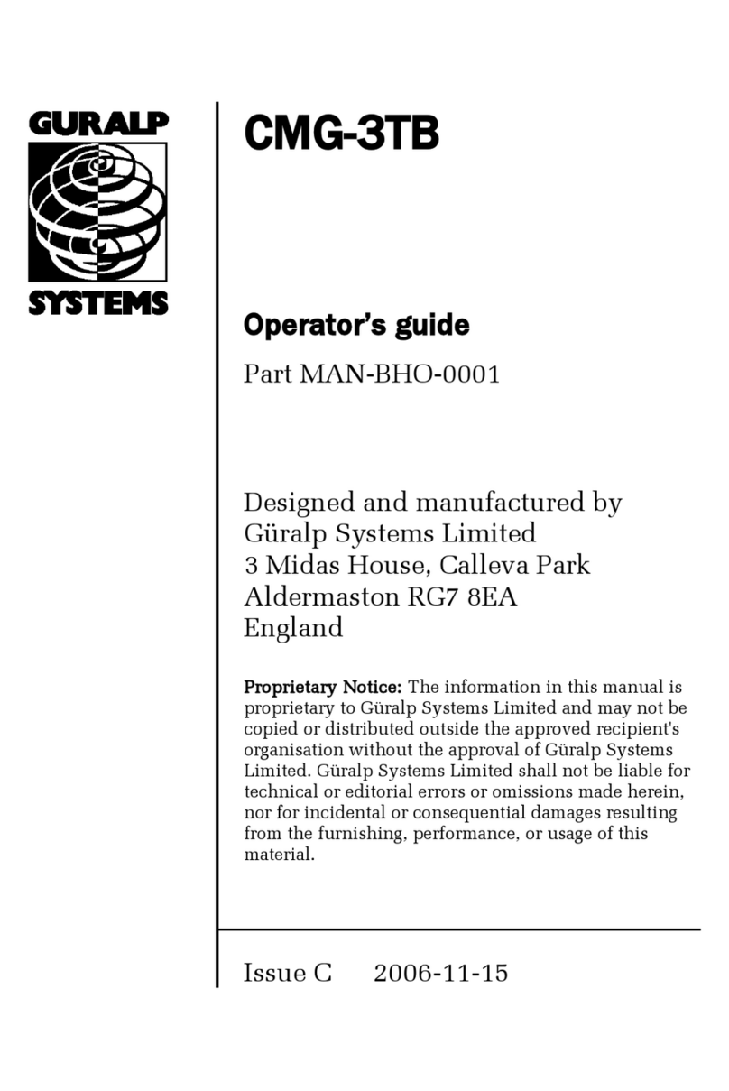 Guralp Systems CMG-3TB Manual