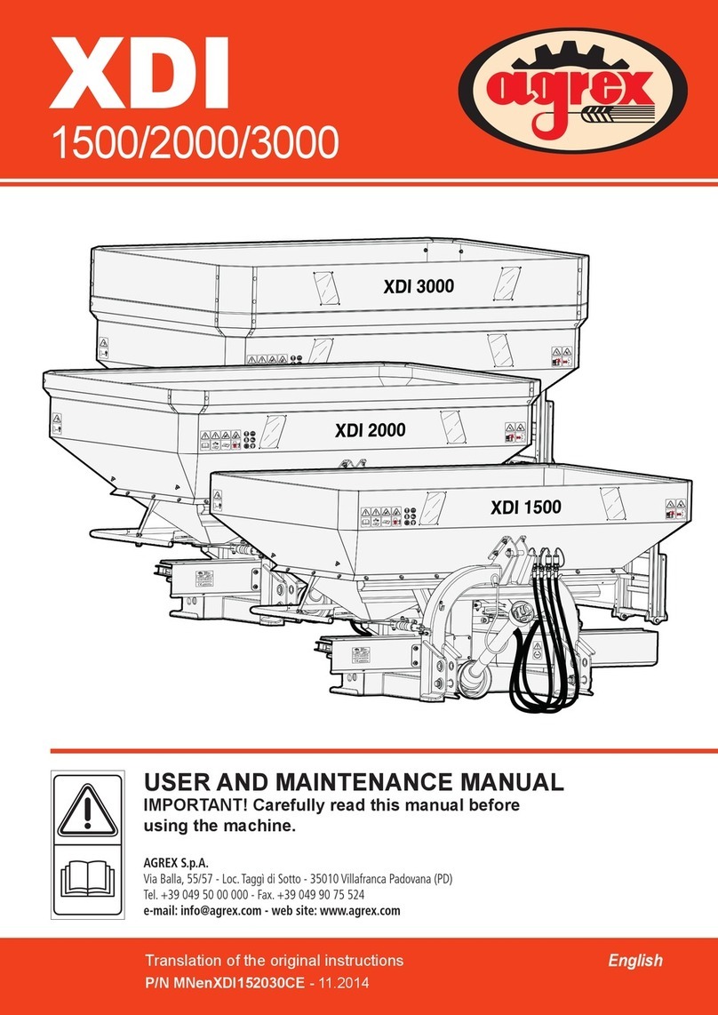 AGREX XDI 1500 Operating instructions