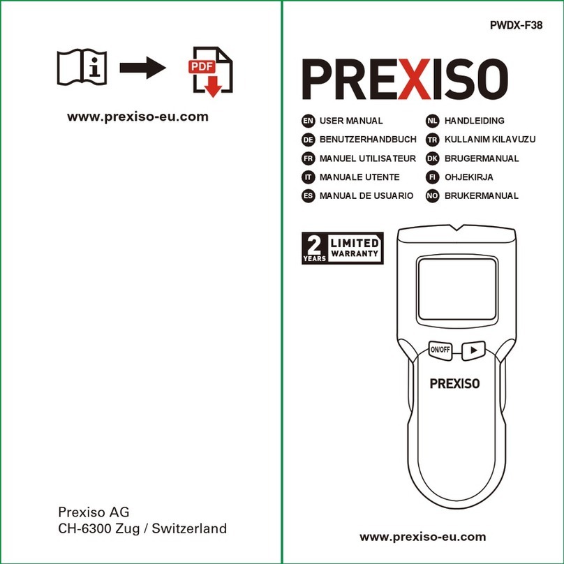 Prexiso PWDX-F38 user manual
