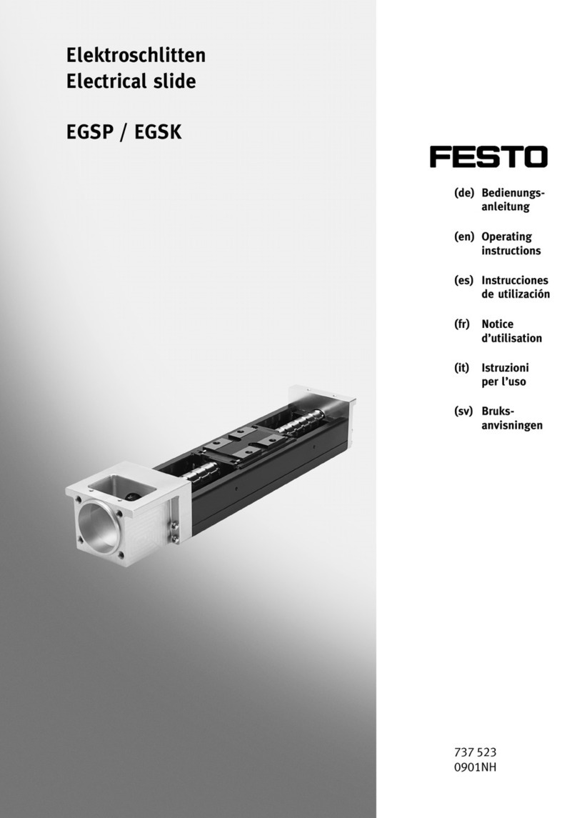 Festo EGSP Series User manual