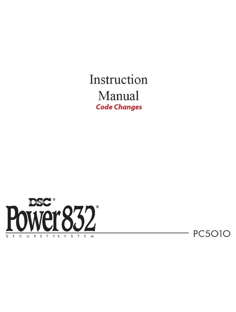 DSC Power 832 PC5010 instruction manual
