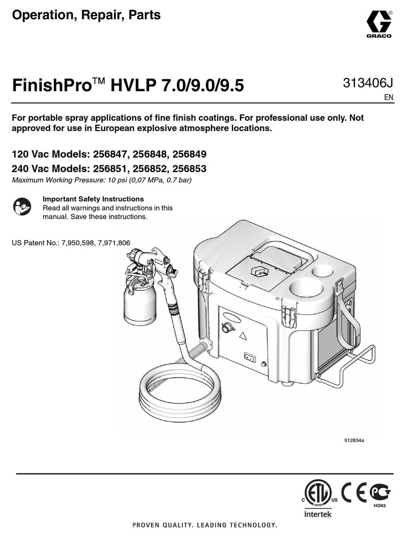 Graco FinishPro HVLP 7.0 Use and care manual
