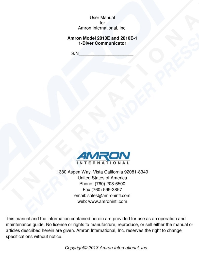 Amron 2810E user manual