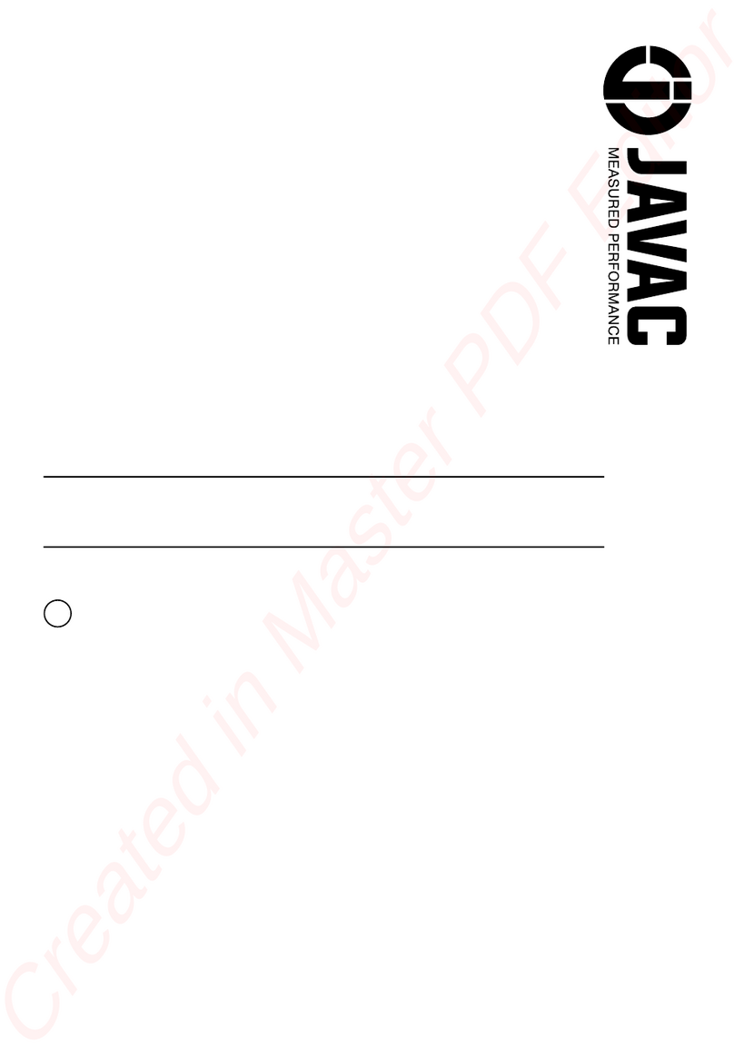 JAVAC CC-31 Operation and maintenance manual