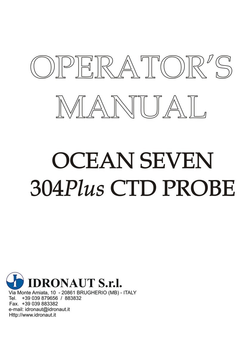 idronaut Ocean Seven 304Plus Operator's manual