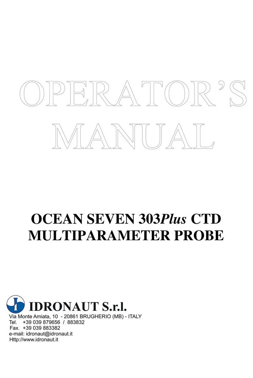 idronaut Ocean Seven 303Plus Operator's manual