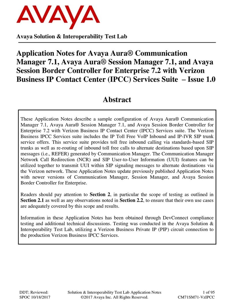 Avaya Aura CommunicationManager 7.1 Supplement
