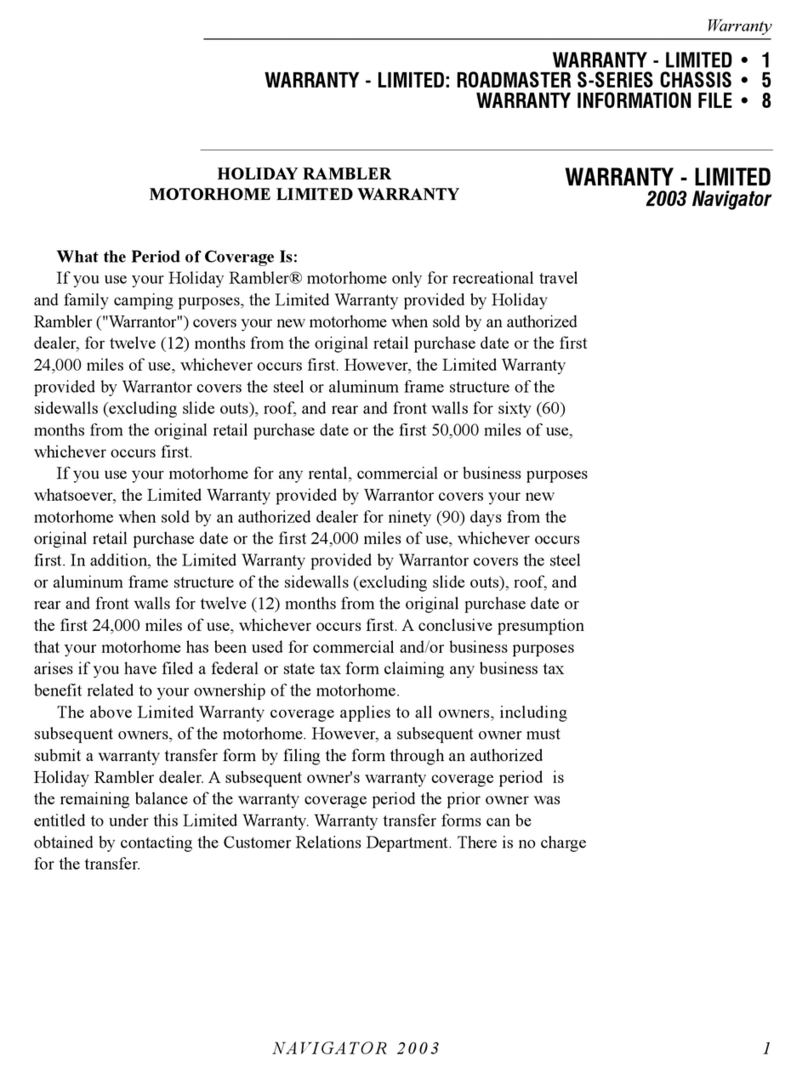 Holiday Navigator 2003 User manual
