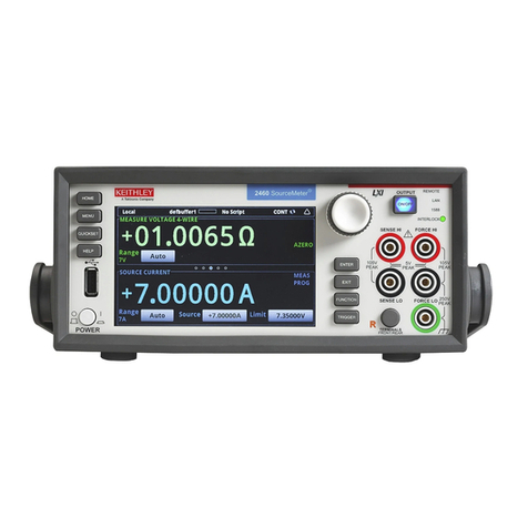 Keithley Interactive SourceMeter 2450 Installation and maintenance instructions