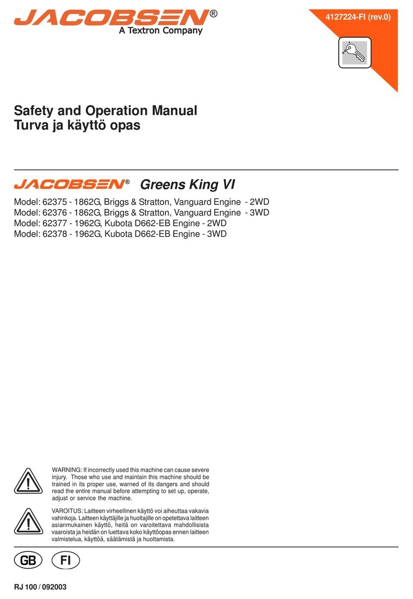 Textron Jacobsen Greens King VI 62376 Guide